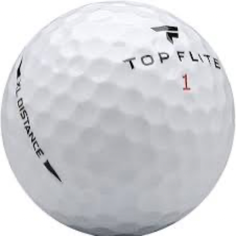 Used Top Flite XL Distance Golf Balls (dozen)